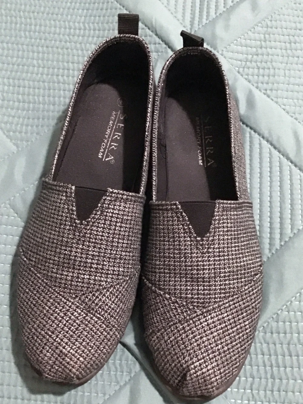 Slip-On Ladies Shoes in Gray and Tan and Black  - Lightweight Comfort- 2 pairs